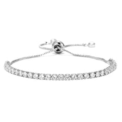 Elegant Adjustable Zircon Bracelet - Available in 3 Colors