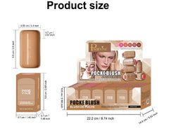 Portable Pocket Blush Stick - Fresh Rosy Glow Anytime