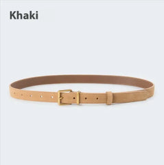 Elegant Women's Suede Leather Belt - Various Colors