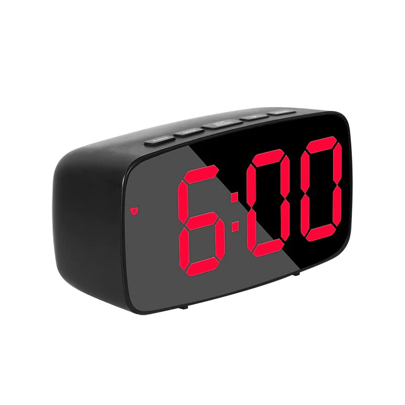 Stylish LED Mirror Alarm Clock – Modern Decor Essential