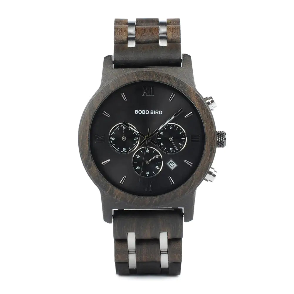 BOBO BIRD Men's Wooden Chronograph Watch - Luxury & Style