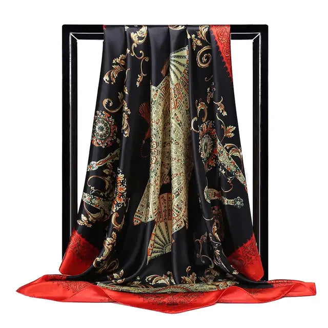 Elegant Women's Silk Scarf - Luxurious & Versatile