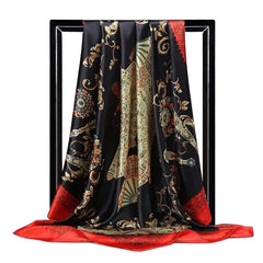 Elegant Women's Silk Scarf - Luxurious & Versatile
