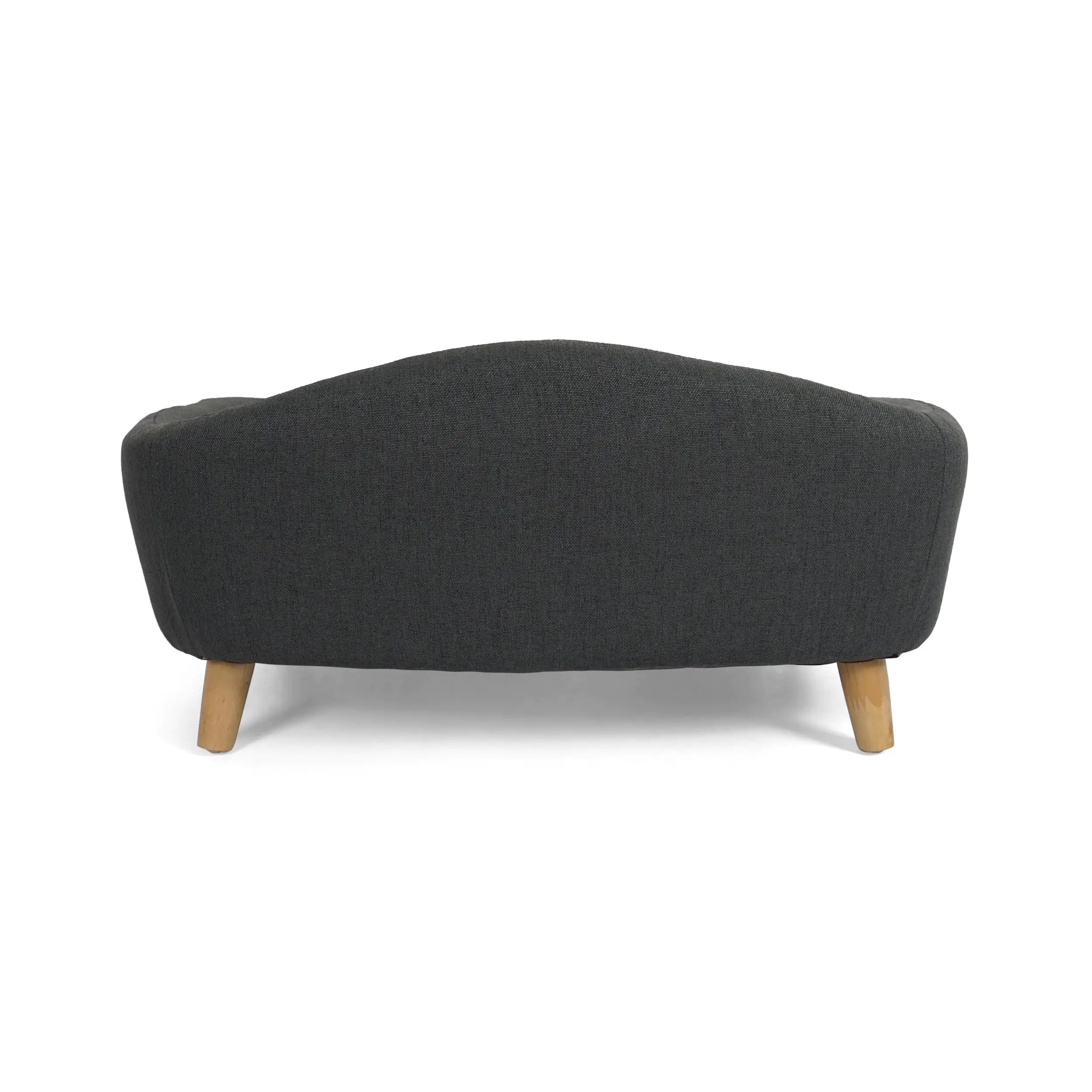 Luxurious Mid-Century Modern Dog Bed in Dark Gray