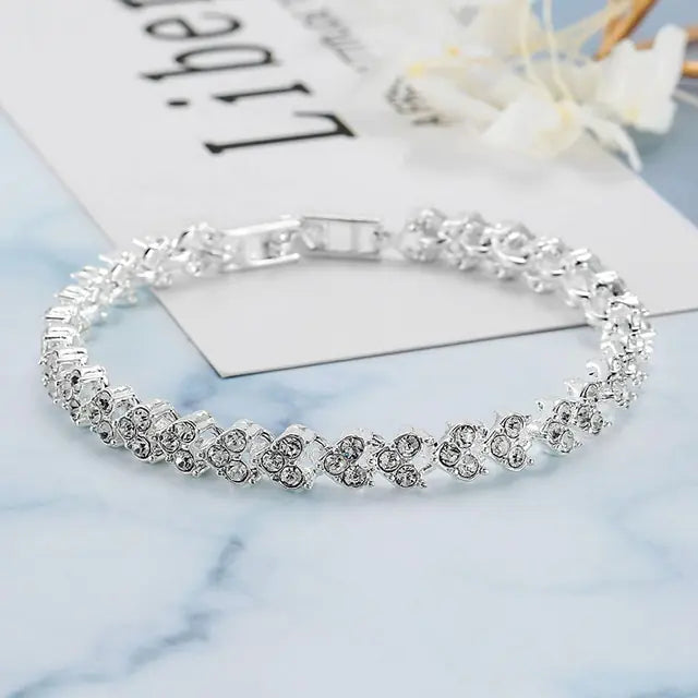 Luxury Roman Crystal Bracelet - Elegant and Timeless