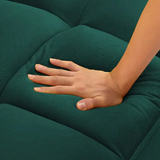 Elegant Green Linen Fabric Sofa for Modern Homes
