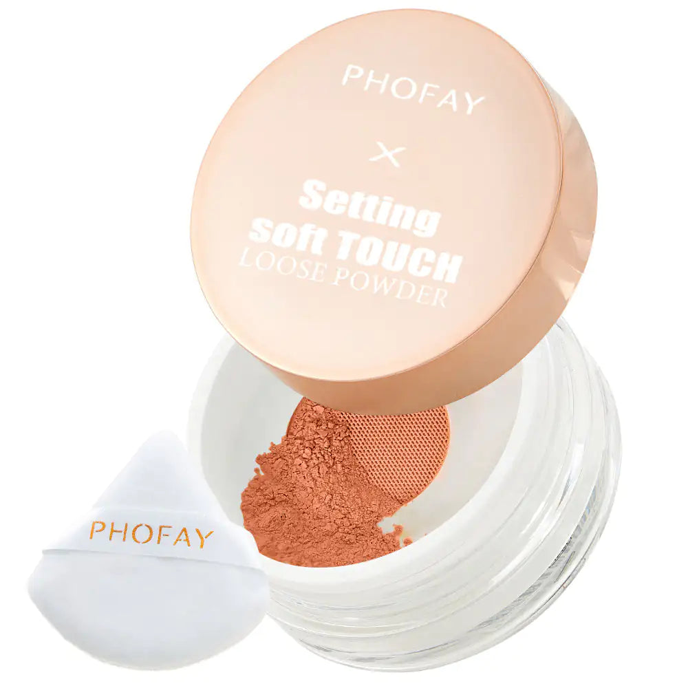PHOFAY Soft Touch Loose Powder - Long-Lasting, Sweatproof