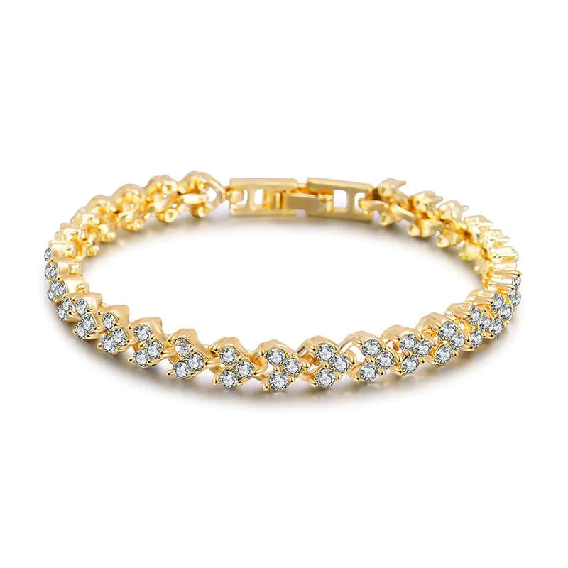 Luxury Roman Crystal Bracelet - Elegant and Timeless