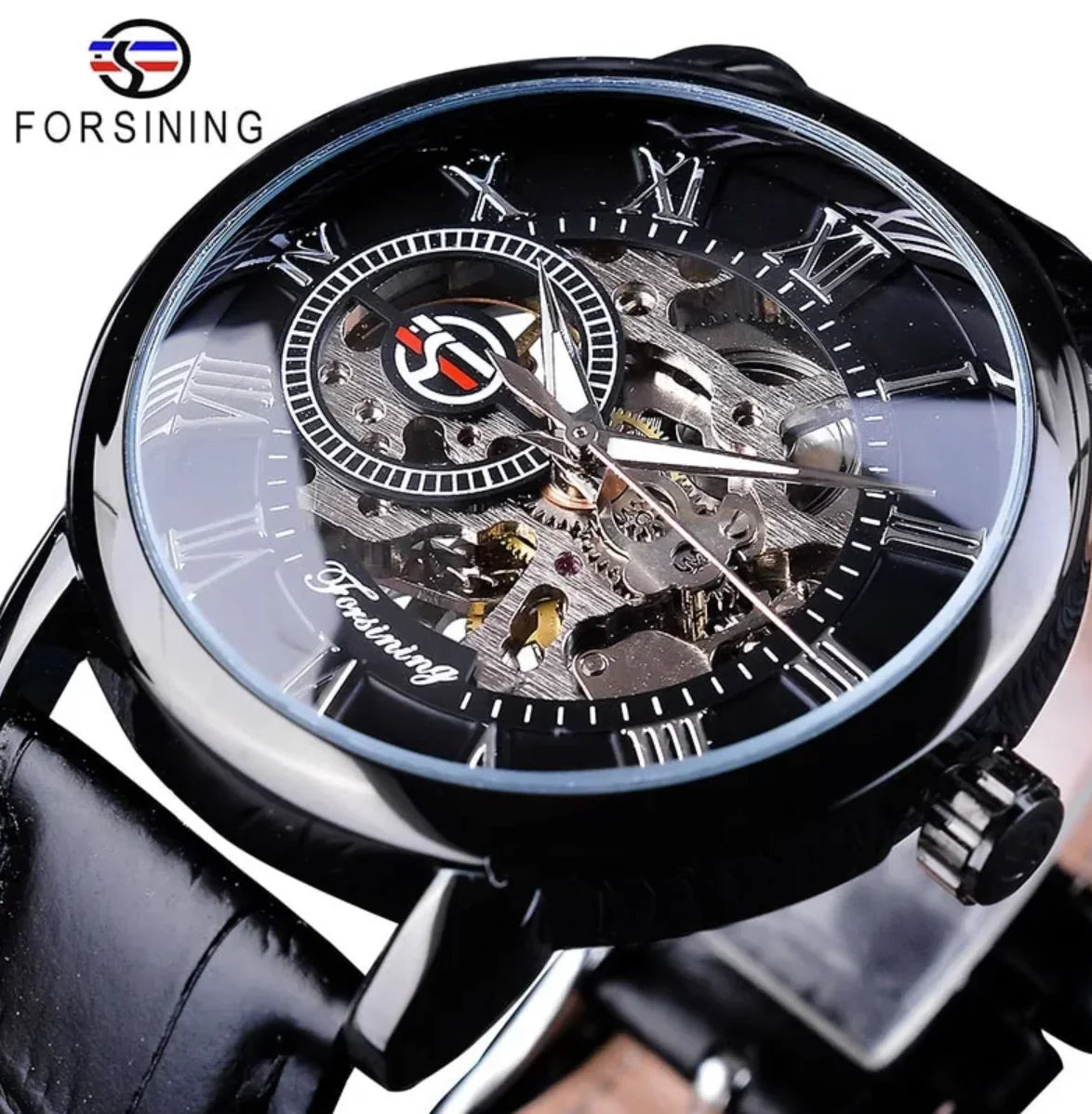 Luxury Men's Skeleton Dial Watch