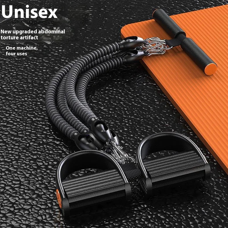 4-Strand Multi-Level Chest Expander with Foot Pedal