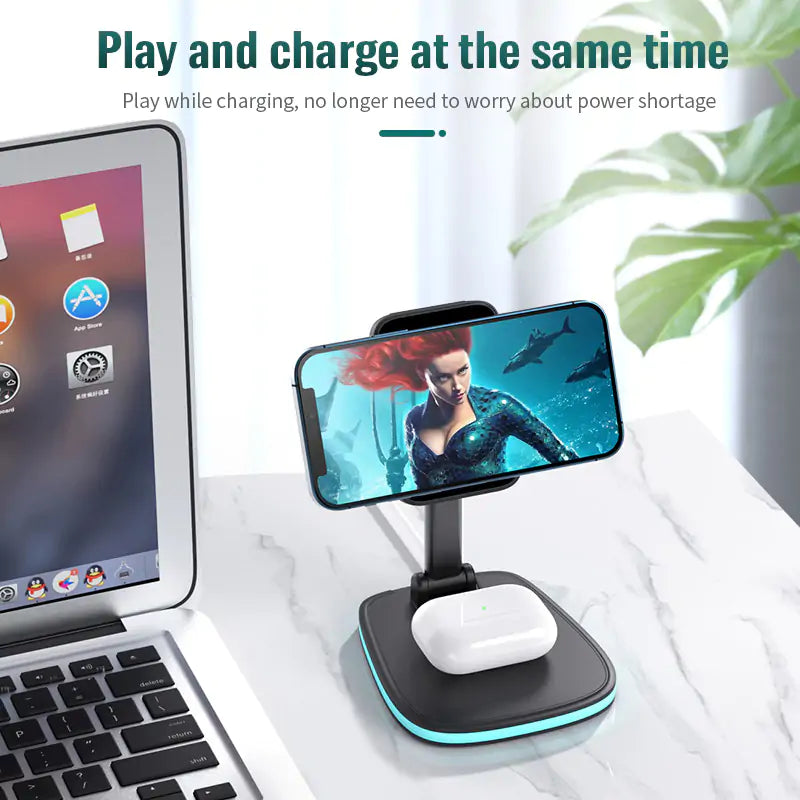 TriMag™ 3-in-1 Magnetic Folding Wireless Charger