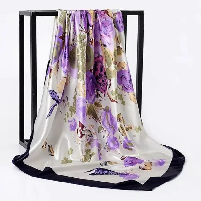 Elegant Women's Silk Scarf - Luxurious & Versatile