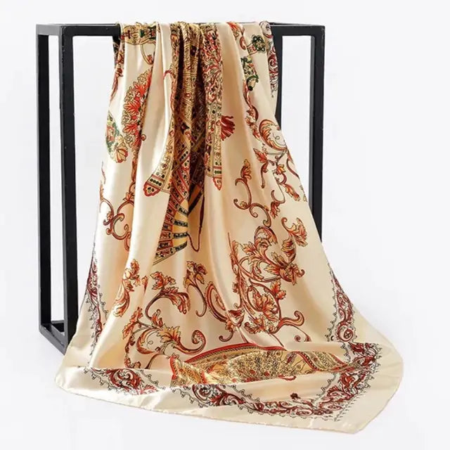 Elegant Women's Silk Scarf - Luxurious & Versatile
