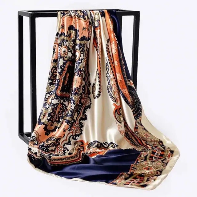 Elegant Women's Silk Scarf - Luxurious & Versatile