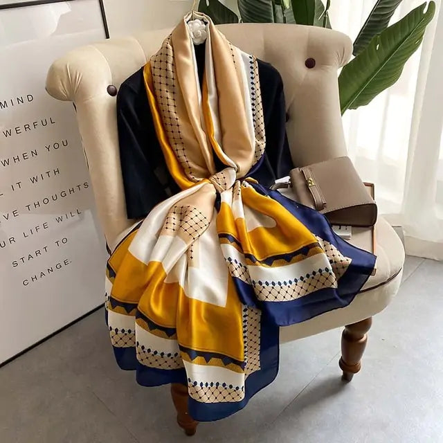 Elegant Luxury Silk Scarf - Versatile & Sophisticated