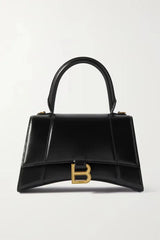 Chic Sand Hourglass Small Leather Bag - Versatile & Stylish