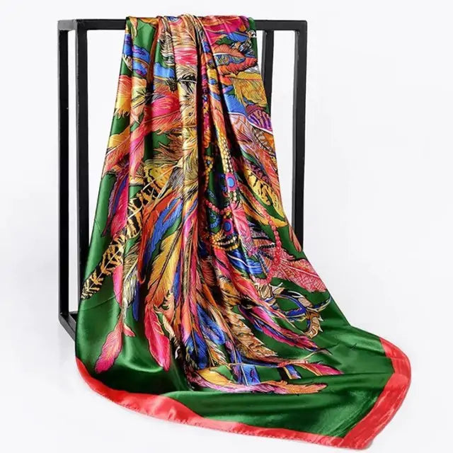 Elegant Women's Silk Scarf - Luxurious & Versatile