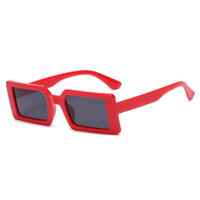 Retro Chic Rectangle Sunglasses UV400 Protection