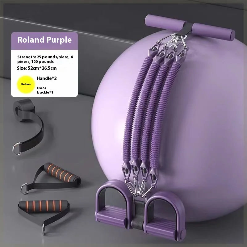 4-Strand Multi-Level Chest Expander with Foot Pedal