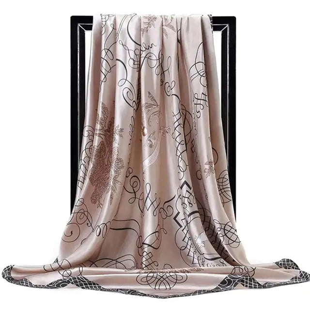 Elegant Women's Silk Scarf - Luxurious & Versatile