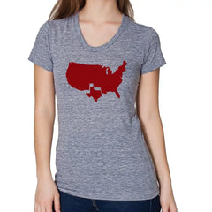 Premium Women's Fine Cotton Tee – Eco-friendly & USA Made