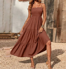 Elegant Multi-Layer Chiffon Swing Dress - Various Colors
