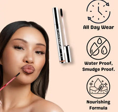 Long-Lasting Dark Brown Lip Liner & Plumping Gloss Duo