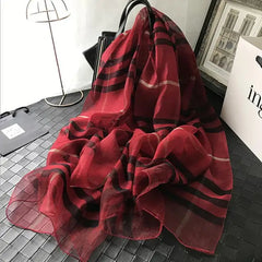 Elegant Luxury Silk Shawl Scarf: A Touch of Sophistication