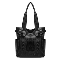 Chic Soft Leather Tote - Large Capacity, Versatile Design