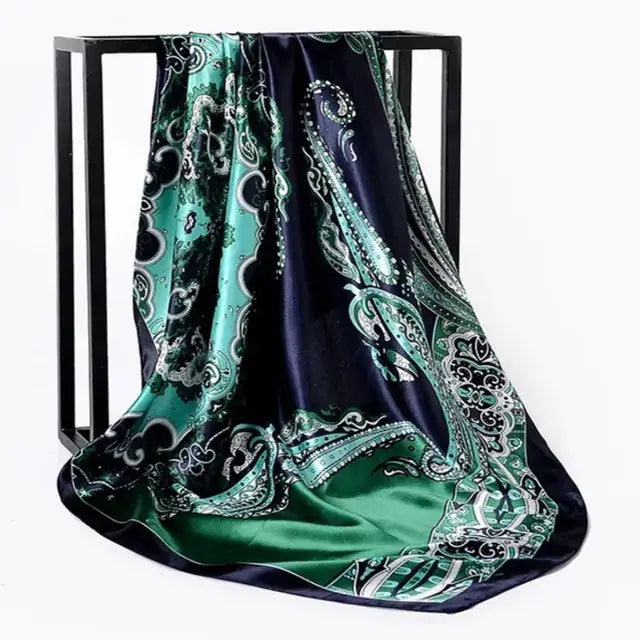 Elegant Women's Silk Scarf - Luxurious & Versatile