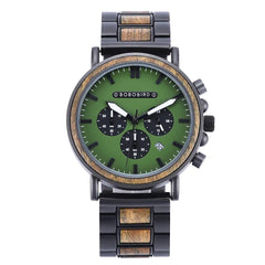 BOBO BIRD Men's Wooden Chronograph Watch - Luxury & Style