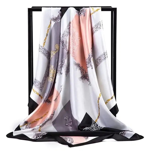 Elegant Women's Silk Scarf - Luxurious & Versatile