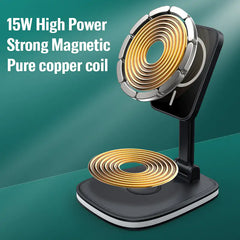 TriMag™ 3-in-1 Magnetic Folding Wireless Charger