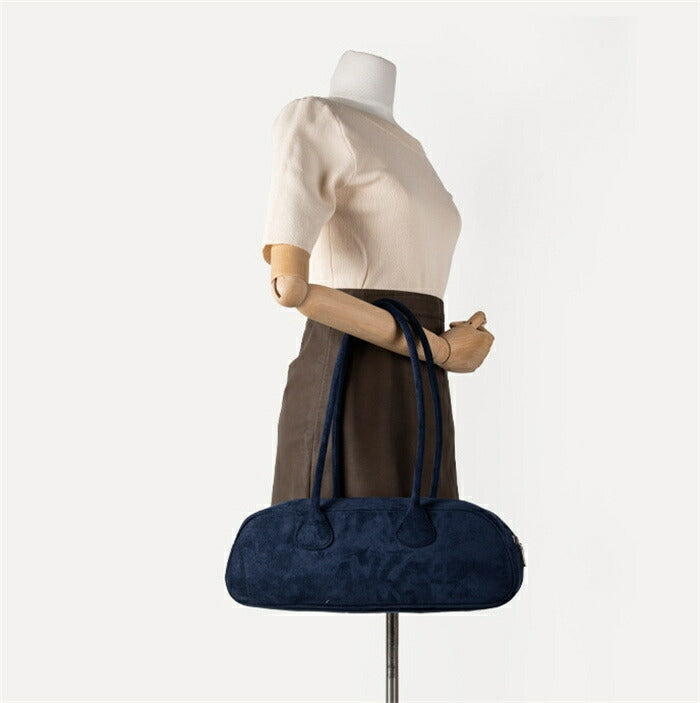 Chic Suede Baguette Bag - Vintage-Inspired Shoulder Purse
