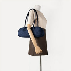 Chic Suede Baguette Bag - Vintage-Inspired Shoulder Purse