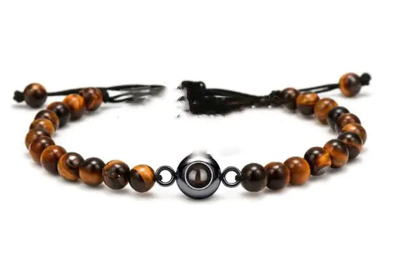 Personalized Bracelet with Image Projection - Titanium Steel