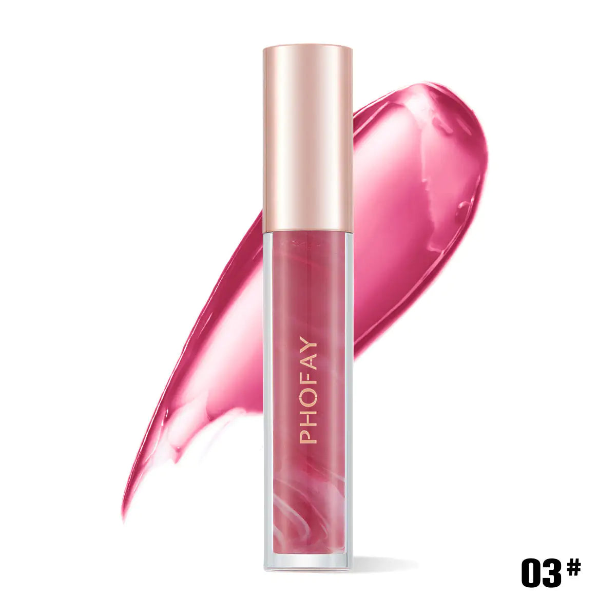 PHOFAY Rose Blooming Hydrating Lip Gloss - 3.8 ML
