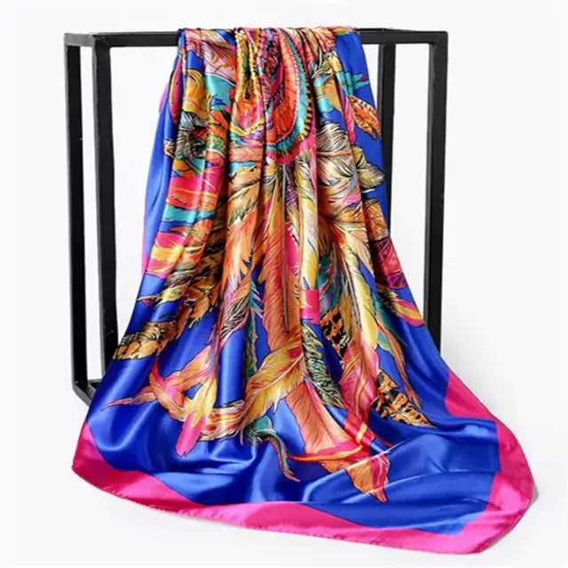Elegant Women's Silk Scarf - Luxurious & Versatile
