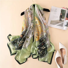 Elegant Silk Winter Scarf - Premium Lightweight Design