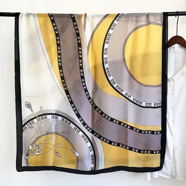 Elegant Silk Winter Scarf - Premium Lightweight Design