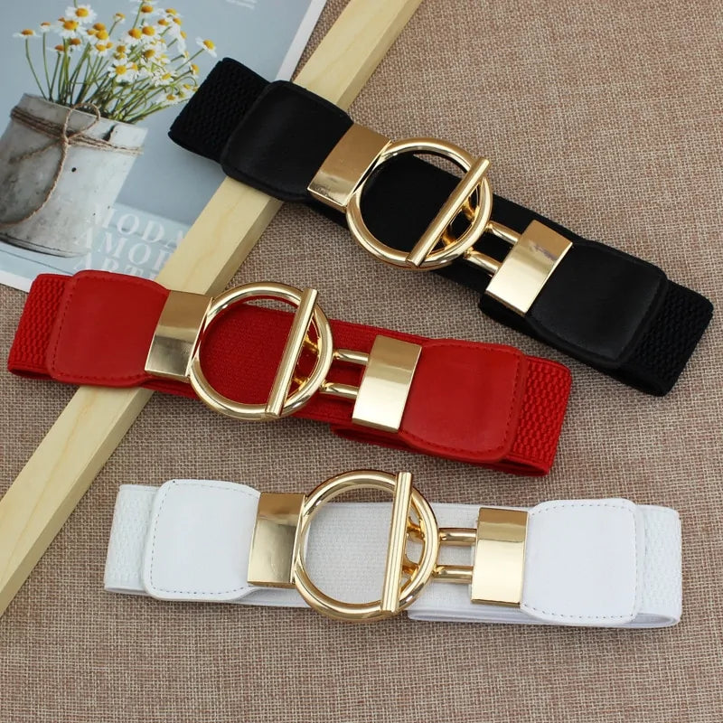 Chic Elastic Ladies Dress Belts - Enhance Any Outfit