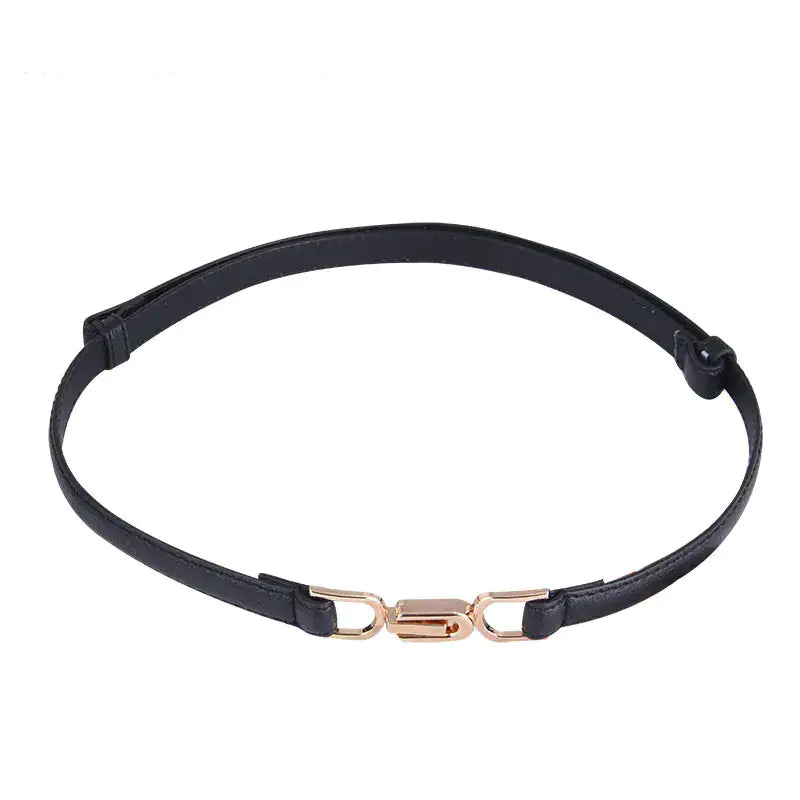 Elegant Adjustable Leather Dress Belt
