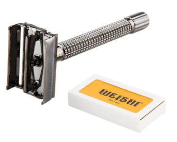 Vintage Styled Manual Safety Razor for Effortless Grooming