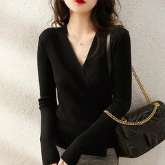 Elegant V-Neck Long-Sleeved Lace Cardigan for Women