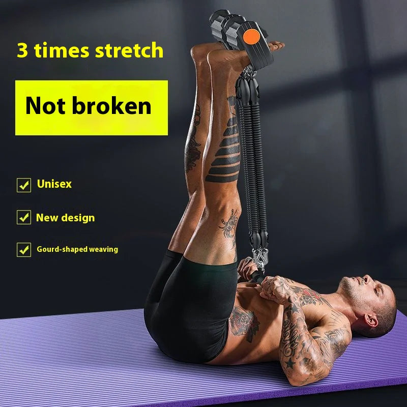 4-Strand Multi-Level Chest Expander with Foot Pedal