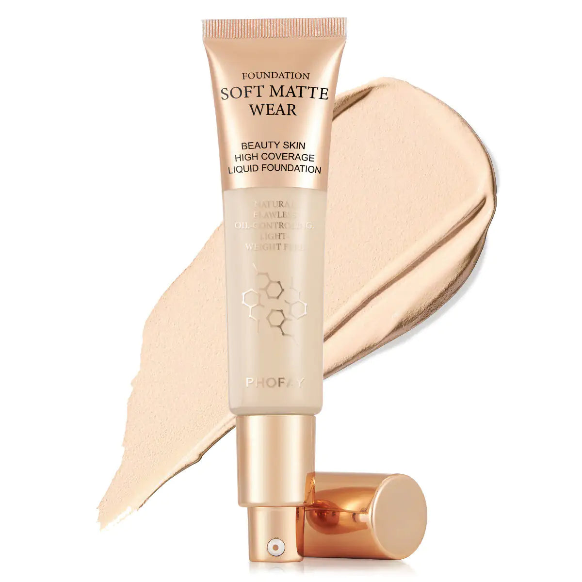 PHOFAY Full Coverage Foundation | Oil-Control & Lightweight