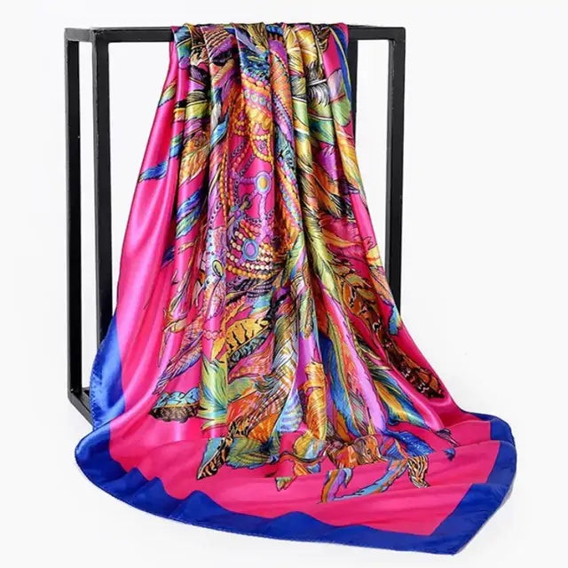 Elegant Women's Silk Scarf - Luxurious & Versatile