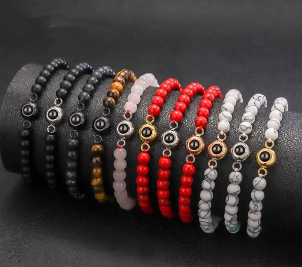 Personalized Bracelet with Image Projection - Titanium Steel