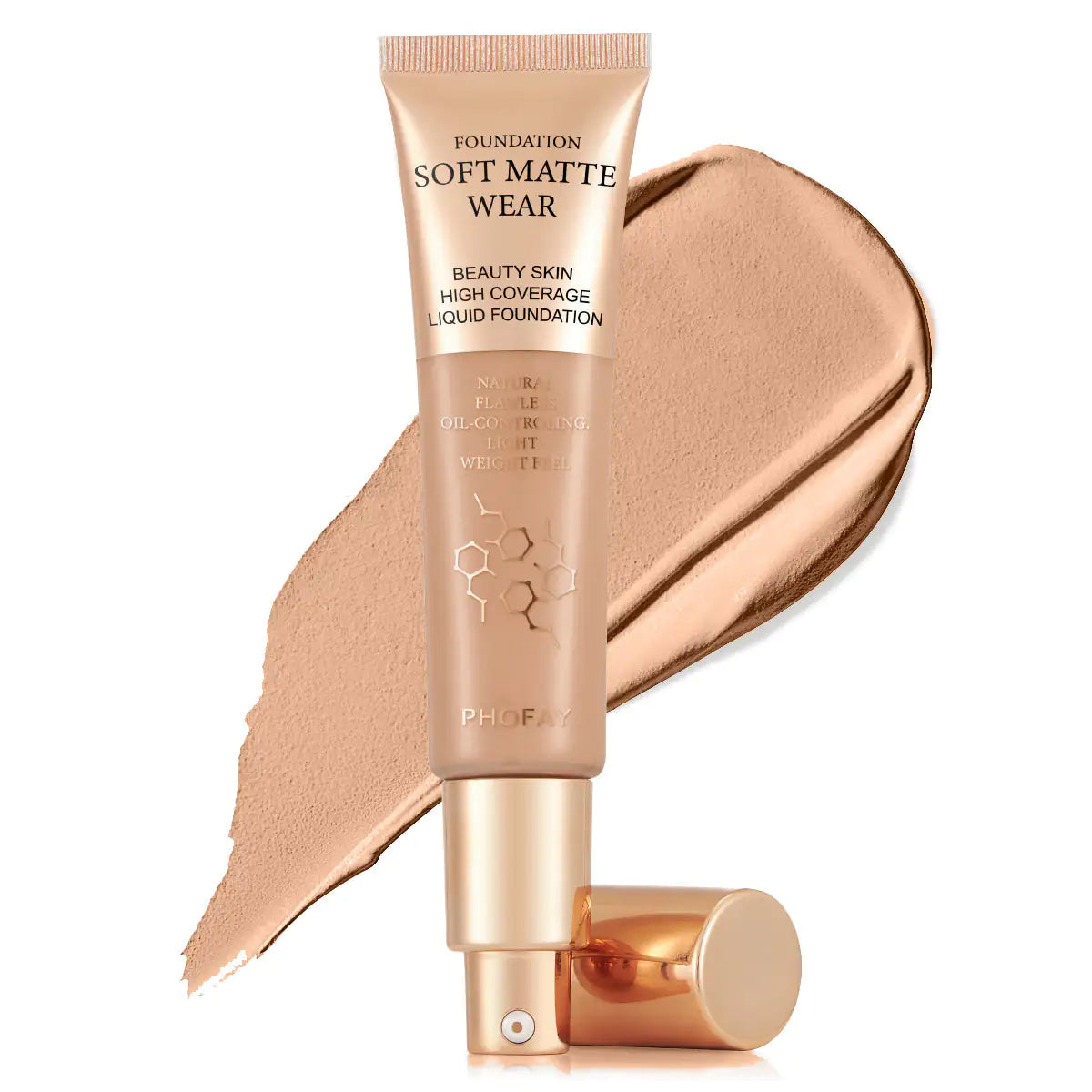 PHOFAY Full Coverage Foundation | Oil-Control & Lightweight