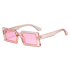 Retro Chic Rectangle Sunglasses UV400 Protection